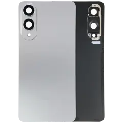 Back Cover Glass With Camera Lens For Samsung Galaxy S25 Edge 5G (Service Pack) (Titanium Silver)