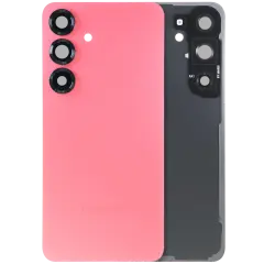 Back Cover Glass With Camera Lens For Samsung Galaxy S25 5G (Service Pack) (Coral Red)