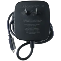 Motorola TurboPower 25W Micro-USB Wall Power Adapter (100-240V) (US / Canada Version) (Bulk, New)