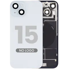 Back Glass w/ MagSafe Magnet & NFC & Flashlight Flex For iPhone 15 (Aftermarket) (Blue) (No Logo)