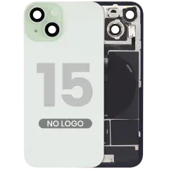 Back Glass w/ MagSafe Magnet & NFC & Flashlight Flex For iPhone 15 (Aftermarket) (Green) (No Logo)