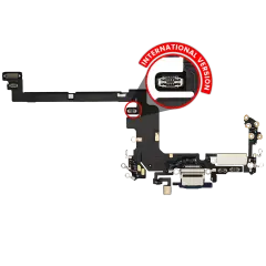 Charging Port Flex Cable For iPhone 17 Pro (Used OEM Pull) (International Version) (Deep Blue)