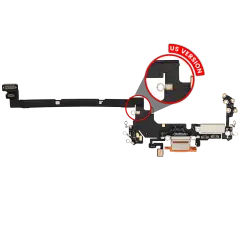 Charging Port Flex Cable For iPhone 17 Pro (Used OEM Pull) (US Version) (Cosmic Orange)