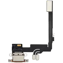 Charging Port Flex Cable For iPhone 16 Pro (Used OEM Pull) (Desert Titanium)