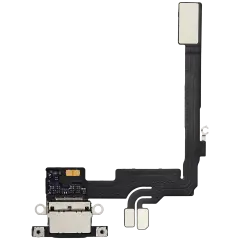 Charging Port Flex Cable For iPhone 16 Pro (Used OEM Pull) (Black Titanium)