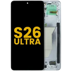 OLED Assembly With Frame For Samsung Galaxy S26 Ultra 5G (US & International) (Refurbished) (Silver Shadow)