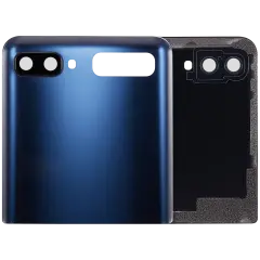 Top Back Cover Glass With Camera Lens For Samsung Galaxy Z Flip 4G (F700) / Z Flip 5G (F707) (Aftermarket Plus) (Mystic Gray)