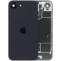 Back Glass w/ MagSafe Magnet & NFC & Flashlight Flex Compatible For iPhone 17e (Genuine OEM) (Black)