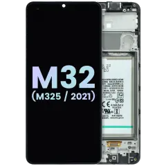LCD Assembly With Frame For Samsung Galaxy M32 (M325) (Service Pack) (All colors)