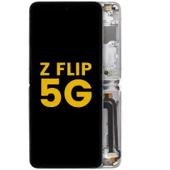 Inner OLED Assembly With Frame For Samsung Galaxy Z Flip 5G (US & International Version) (Refurbished) (Mirror Purple)