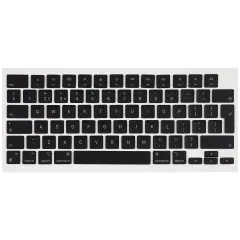 KeyBoard Keycap Kit For MacBook  Air 13" (Mid 2022 to  Mid 2024 ) / Pro 14"   / Pro 16"  (Late 2021 to Late 2024) (Midnight) (UK English)
