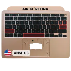Top Case with Keyboard (ANSI US) For MacBook Air 13" A2337 (2020) (Genuine OEM) (Gold)