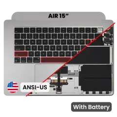 Top Case with Battery and Keyboard (ANSI US) For MacBook Air 15" A3114 (2024) (Genuine OEM) (Space Gray)