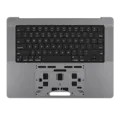 Top Case with Battery and Keyboard (ANSI US) For MacBook Pro 16" A2991 (2023) (Genuine OEM) (Space Gray)