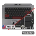 Top Case with Battery and Keyboard (ANSI US) For MacBook Pro 16" A2991 (2023) (Genuine OEM) (Space Gray)