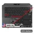 Top Case with Battery and Keyboard (ANSI US) For MacBook Pro 16" A3403 (2024) (Genuine OEM) (Space Black)