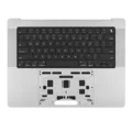 Top Case with Battery and Keyboard (ANSI US) For MacBook Pro 16" A2991 (2023) (Genuine OEM) (Silver)