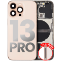 Back Housing W/ Small Components Pre-Installed Compatible For iPhone 13 Pro (US Version) (Used OEM Pull: Grade C) (Gold)