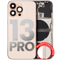 Back Housing W/ Small Components Pre-Installed Compatible For iPhone 13 Pro (International Version) (Used OEM Pull: Grade C) (Gold)