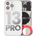 Back Housing W/ Small Components Pre-Installed Compatible For iPhone 13 Pro (International Version) (Used OEM Pull: Grade B) (Silver)