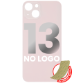 Back Glass With 3M Adhesive Compatible For iPhone 13 (No Logo / Large Camera Hole) (Pink)