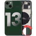 Back Housing W/ Small Components Pre-Installed Compatible For iPhone 13 (US Version) (Used OEM Pull: Grade B) (Green)