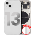 Back Housing W/ Small Components Pre-Installed Compatible For iPhone 13 (US Version) (Used OEM Pull: Grade B) (Starlight)