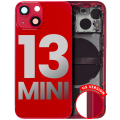 Back Housing W/ Small Components Pre-Installed Compatible For iPhone 13 Mini (US Version) (Used OEM Pull: Grade C) (Red)