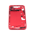 Mid-Frame Housing With Power And Volume Button Compatible For iPhone 14 Plus (International Version) (Used OEM Pull: Grade A) (Red)