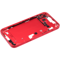 Mid-Frame Housing With Power And Volume Button Compatible For iPhone 14 Plus (International Version) (Used OEM Pull: Grade A) (Red)