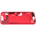 Mid-Frame Housing With Power And Volume Button Compatible For iPhone 14 Plus (International Version) (Used OEM Pull: Grade A) (Red)