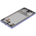OLED Assembly With Frame Compatible For Samsung A72 (A725 / 2021) (6.67") (Aftermarket Plus) (Awesome Violet)