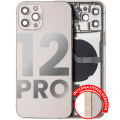 Back Housing W/ Small Components Pre-Installed Compatible For iPhone 12 Pro (International Version) (Used OEM Pull: Grade B) (Gold)
