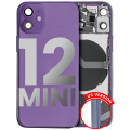 Back Housing W/ Small Components Pre-Installed Compatible For iPhone 12 Mini (US Version) (Used OEM Pull: Grade A) (Purple)