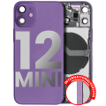 Back Housing W/ Small Components Pre-Installed Compatible For iPhone 12 Mini (International Version) (Used OEM Pull: Grade A) (Purple)