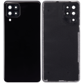 Back cover Glass With Camera Lens Compatible For Samsung Galaxy A22 4G (A225 / 2021) (Aftermarket Plus) (Black)
