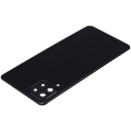 Back cover Glass With Camera Lens Compatible For Samsung Galaxy A22 4G (A225 / 2021) (Aftermarket Plus) (Black)