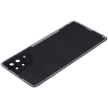 Back cover Glass With Camera Lens Compatible For Samsung Galaxy A22 4G (A225 / 2021) (Aftermarket Plus) (Black)