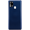 Back cover Glass With Camera Lens Compatible For Samsung Galaxy A21S (A217 / 2020) (Aftermarket Plus) (Blue)