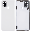 Back cover Glass With Camera Lens Compatible For Samsung Galaxy A21S (A217 / 2020) (Aftermarket Plus) (White)