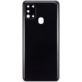 Back cover Glass With Camera Lens Compatible For Samsung Galaxy A21S (A217 / 2020) (Aftermarket Plus) (Black)