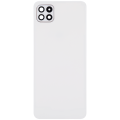 Back cover Glass With Camera Lens Compatible For Samsung Galaxy A22 5G (A226 / 2021) (Aftermarket Plus) (White)