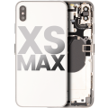 Back Housing W/ Small Components Pre-Installed Compatible For iPhone XS Max (Used OEM Pull: Grade B) (Silver)