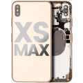 Back Housing W/ Small Components Pre-Installed Compatible For iPhone XS Max (Used OEM Pull: Grade B) (Gold)