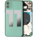 Back Housing W/ Small Components Pre-Installed Compatible For iPhone 11 (Used OEM Pull: Grade A) (Green)