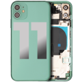 Back Housing W/ Small Components Pre-Installed Compatible For iPhone 11 (Used OEM Pull: Grade B) (Green)