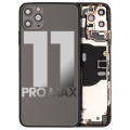 Back Housing W/ Small Components Pre-Installed Compatible For iPhone 11 Pro Max (Used OEM Pull: Grade A) (Space Gray)