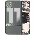 Back Housing W/ Small Components Pre-Installed Compatible For iPhone 11 Pro Max (Used OEM Pull: Grade A) (Midnight Green)