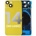 Back Glass With Steel Plate With Wireless NFC & MagSafe Magnet Pre-Installed Compatible For iPhone 14 (No Logo) (Yellow)
