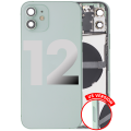 Back Housing W/ Small Components Pre-Installed Compatible For iPhone 12 (US Version) (Used OEM Pull: Grade B) (Green)